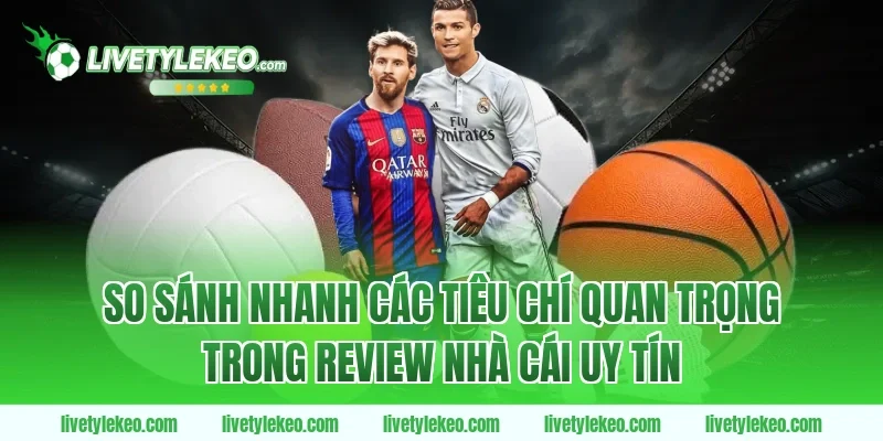 So sánh nhanh các tiêu chí quan trọng trong Review nhà cái uy tín